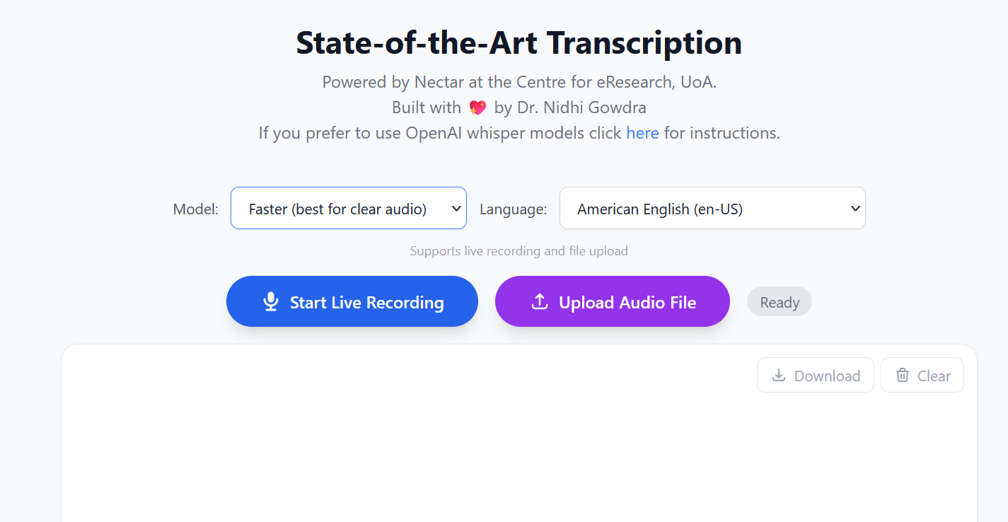 AI Transcription Demo