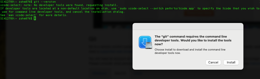 Install git MacOS