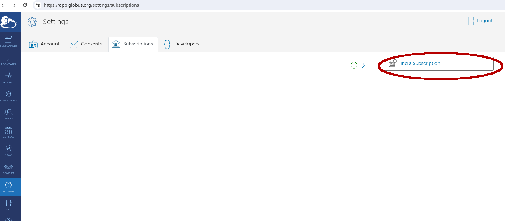 find globus subscription